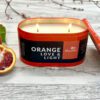 Orange Love & Light Limited Edition Candle in orange tin